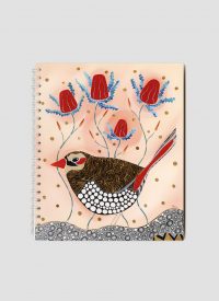 Red Eared Finch By Melanie Hava